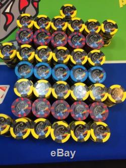 Used casino poker chips