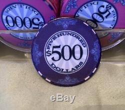 1,000 Scroll Poker Chips. USED ONCE. YES, ONCE