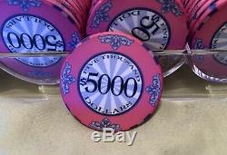 1,000 Scroll Poker Chips. USED ONCE. YES, ONCE