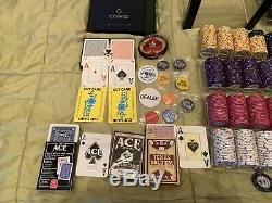 1,000 Scroll Poker Chips. USED ONCE. YES, ONCE