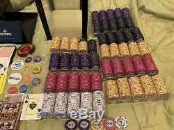 1,000 Scroll Poker Chips. USED ONCE. YES, ONCE