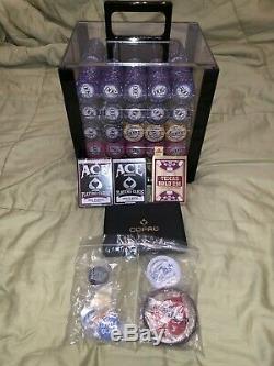 1,000 Scroll Poker Chips. USED ONCE. YES, ONCE