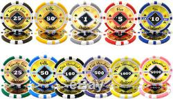 1,000ct. Black Diamond 14g Poker Chip Set in Acrylic Carry Case