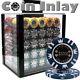 1,000ct. Coin Inlay 14g Poker Chip Set in Acrylic Carry Case