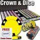1,000ct. Crown & Dice 14g Poker Chip Set in Aluminum Metal Carry Case