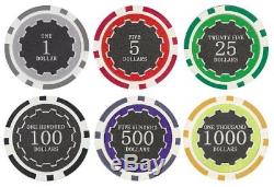 1,000ct. Eclipse 14g Poker Chip Set in Aluminum Metal Carry Case