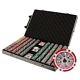 1,000ct. Hi Roller 14g Poker Chip Set in Rolling Aluminum Metal Carry Case