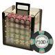 1,000ct. Milano Casino Clay 10g Poker Chip Set in Acrylic Carry Case