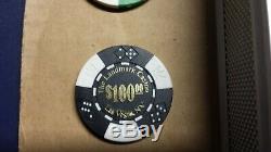 1,000ct. Rare Landmark Casino 11.5g Poker Chip Set in Aluminum Metal Carry Case