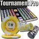 1,000ct. Tournament Pro 11.5g Poker Chip Set in Aluminum Metal Carry Case