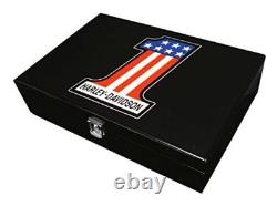 #1 RWB Logo Collector's Hi-Gloss Veneer Case Poker Chip Set