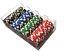 100 Ct. OF Classic Poker Chip Set Casino Style FREE FAST SHIPPING