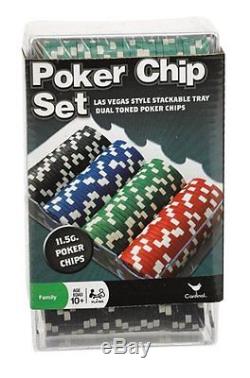 100 Ct. OF Classic Poker Chip Set Casino Style FREE FAST SHIPPING