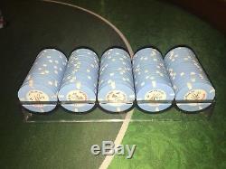 100 Paris Top Hat and Cane Paulson $1 Chips Las Vegas Casino Poker Set