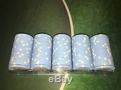 100 Paris Top Hat and Cane Paulson $1 Chips Las Vegas Casino Poker Set