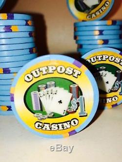 100 Paulson Hat & Cane Outback $1 Poker Chips