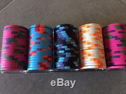 100 chip Palais des Congres heads-up Paulson poker chip set