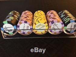 100 chip heads-up set Wynn Casino celebrity charity event poker by Paulson