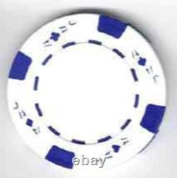 1000 Ace/Jack White Poker Chips 11.5 gram Great for Home Use Games