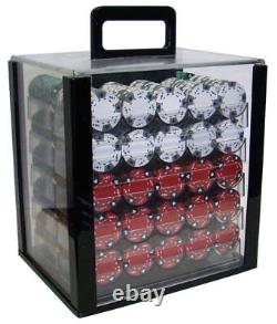 1000 Ace King Suited Poker Chips Set with Acrylic Case Pick Colors