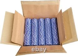 1000 Blue Diamond Mold Clay Composite Poker Chips 11.5gr GREAT DEAL