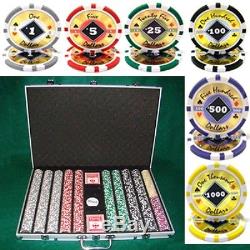 1000 Count Black Diamond 14 Gram Poker Chips Chip Set in Aluminum Case