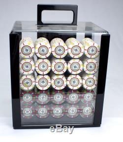 1000 Count Claysmith'The Mint' Poker Chips Set in Acrylic Case