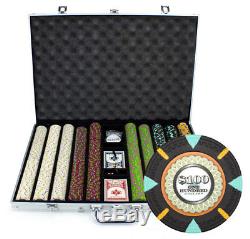 1000 Count Claysmith'The Mint' Poker Chips Set in Aluminum Case