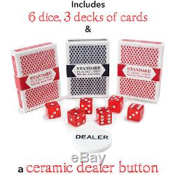 1000-Count Poker Chip Set withCarrying Case, Cards, DiceShowdownCasino Grade