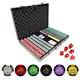 1000 Ct Monte Carlo Millions Clay Poker Chip Set with Aluminum Case + 5pc Dice