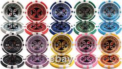 1000 Ct Ultimate 14g Casino Poker Chips, Dealer Button, Dice, Cards, Case