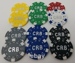 1000 Custom Monogrammed Poker Chips Printed on both sides