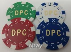 1000 Custom Monogrammed Poker Chips Printed on both sides