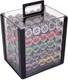 1000 Heavyweight Poker Chips Set with Acrylic Case & Removable Trays