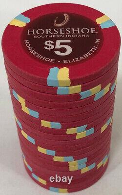 1000 Horseshoe Casino Paulson Poker Chips Set