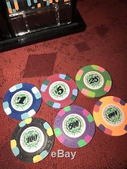 1000 Paulson Casino de Isthmus Poker Chip Set Mint