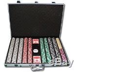 1000 Piece Ace Casino 14 Gram Clay Poker Chip Set with Aluminum Case (Custom)