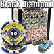 1000 Piece Black Diamond 14 Gram Clay Poker Chip Set with Acrylic Case (Custom)