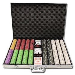 1000 Piece Bluff Canyon 13.5 Gram Clay Poker Chip Set with Aluminum Case (Custom)