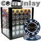 1000 Piece Coin Inlay 15 Gram Clay Poker Chip Set with Acrylic Case (Custom) New