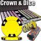 1000 Piece Crown & Dice 14 Gram Clay Poker Chip Set with Aluminum Case (Custom)
