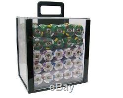 1000 Piece Kings Casino 14 Gram Clay Poker Chip Set with Acrylic Case (Custom)