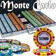 1000 Piece Monte Carlo 14 Gram Clay Poker Chip Set with Aluminum Case (Custom)