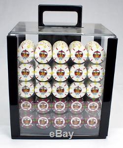 1000 Piece Rock & Roll 13.5 Gram Clay Poker Chip Set with Acrylic Case (Custom)