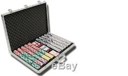 1000 Piece Ultimate 14 Gram Clay Poker Chip Set with Aluminum Case (Custom) New