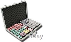 1000 Piece Yin Yang 13.5 Gram Clay Poker Chip Set with Aluminum Case (Custom)