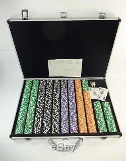 1000 ct. Nevada Goldfield Casino 11g Poker Chip Set with Aluminum Metal Carry Case