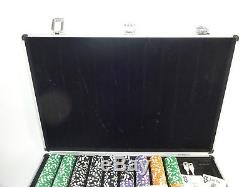 1000 ct. Nevada Goldfield Casino 11g Poker Chip Set with Aluminum Metal Carry Case