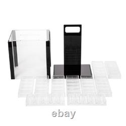 1000-piece Acrylic The Ultimate Poker Chip Set in Case 14g Clay Composite