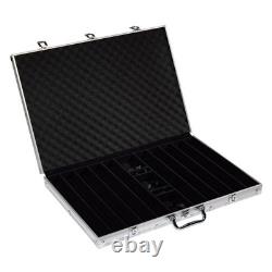 1000-piece Aluminum The Ultimate Poker Chip Set in Case 14g Clay Composite